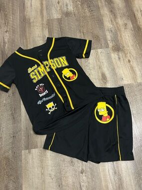 Bart Simpson Kids Black and Yellow Matching Set